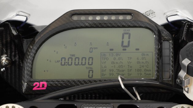 Panel de control 2D de la HP4 race