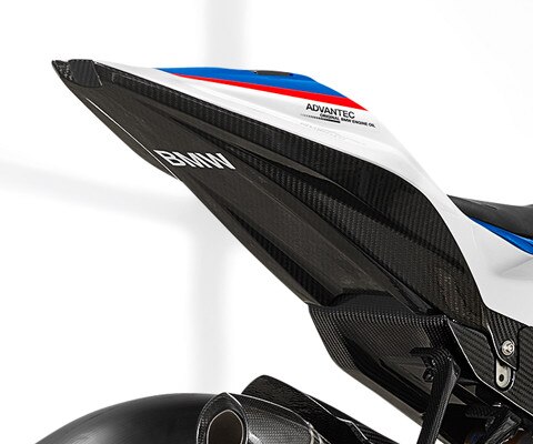 Parte trasera de carbono de la HP4 Race