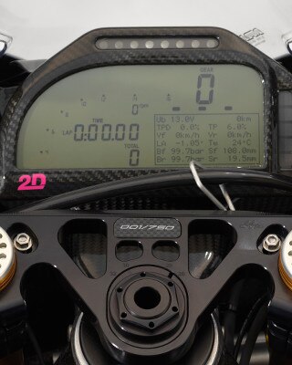 Panel de control 2D de la HP4 race