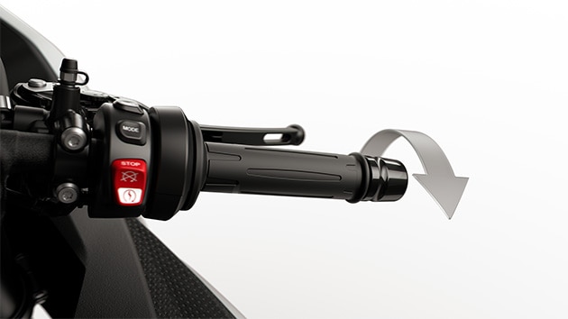 Puño del acelerador de acción rápida